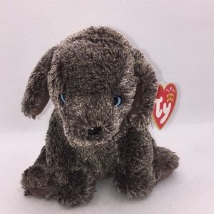 Ty Beanie Babies Frisbee Weimaraner Dog Puppy with Blue Eyes